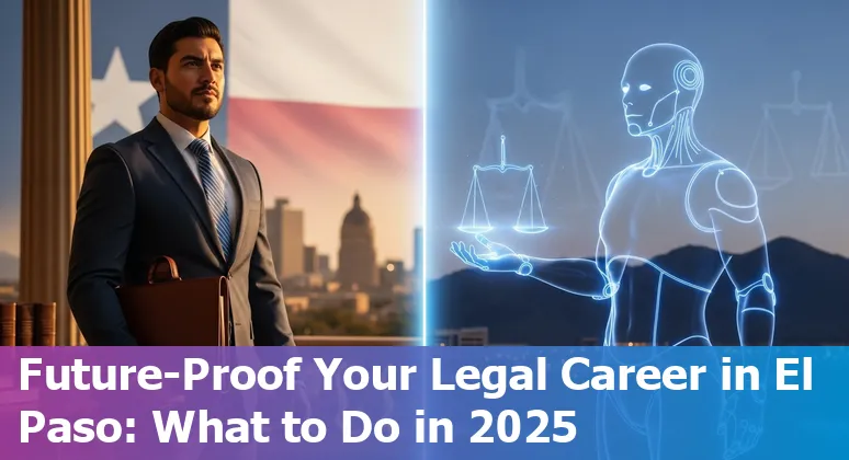 El Paso, Texas lawyer using AI on laptop — guidance on whether AI will replace legal jobs in El Paso, Texas in 2025