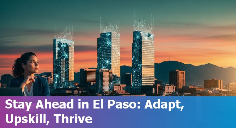 El Paso, Texas marketer using AI tools on a laptop — 2025 local job guidance