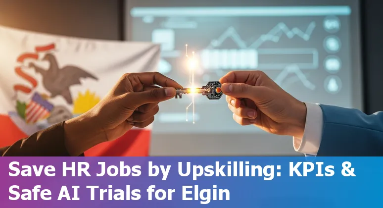 HR team using AI tools in an Elgin, Illinois office — 2025 HR automation and training scene