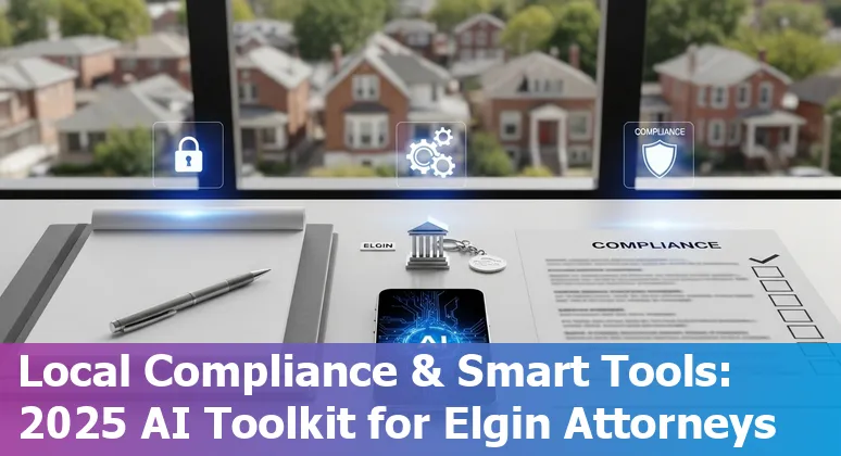 Legal professional using AI tools in an Elgin, Illinois law office in 2025