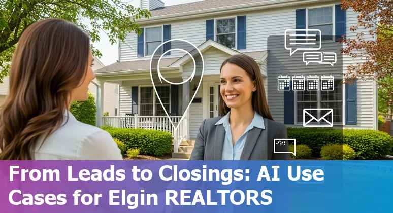 Agents using AI tools to create listings and 3D virtual tours for homes in Elgin, Illinois.