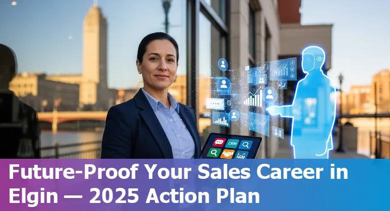 Sales team using AI tools in Elgin, Illinois office in 2025