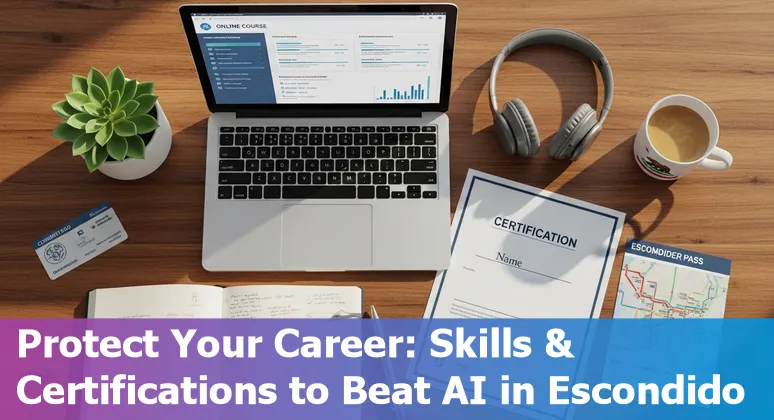 Escondido financial services workers learning AI skills in a community classroom