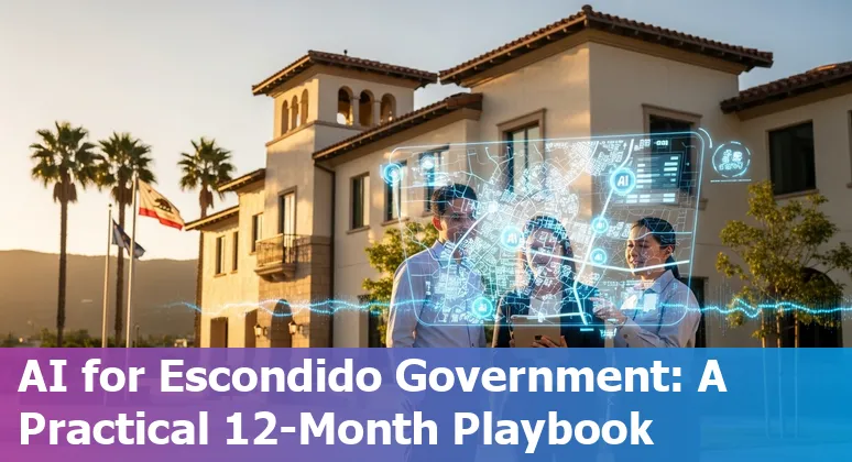 Escondido, California government officials reviewing AI compliance and procurement checklist in 2025
