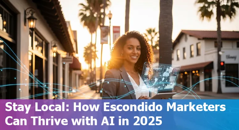 Marketing professional using AI tools in Escondido, California, US to upskill and adapt in 2025