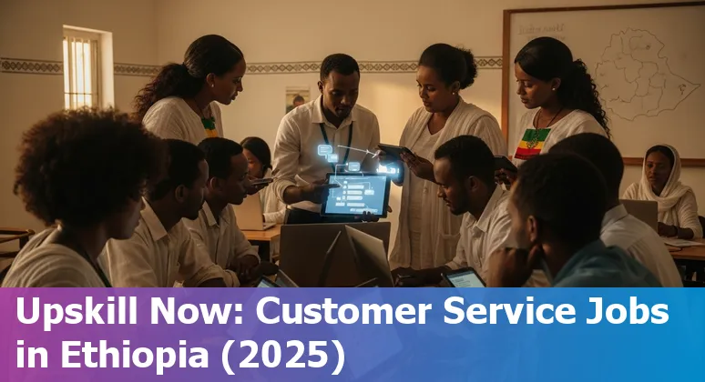 Customer service agent and AI chatbot interface in Ethiopia, 2025