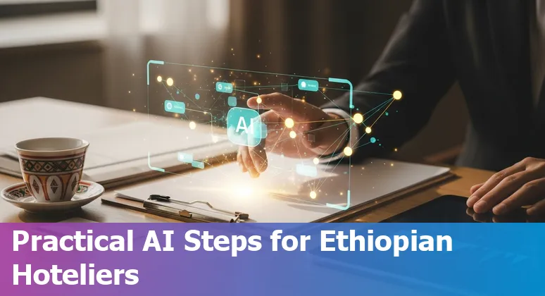 Hotel staff using AI tools and multilingual chatbot to assist guests in Ethiopia, 2025