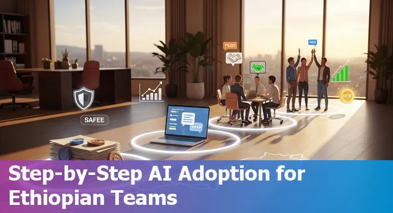 Sales professional using AI tools on a laptop in Addis Ababa, Ethiopia, 2025