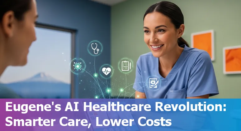 Healthcare team using AI dashboards to improve efficiency at a Eugene, Oregon, US hospital