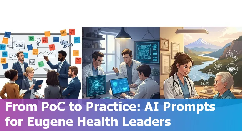 Healthcare professionals using AI tools to improve patient care in Eugene, Oregon hospital.
