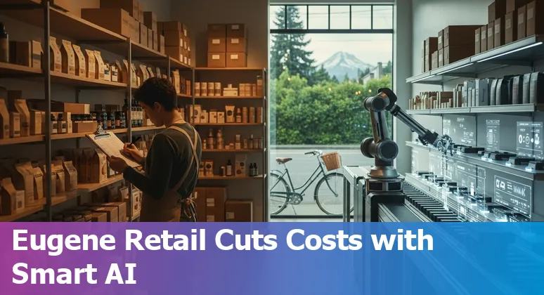 Eugene, Oregon retail store using AI-enabled inventory screens and automated checkout