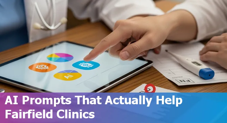 Healthcare AI in Fairfield: clinicians using AI tools like Voiceoc and Nuance DAX with local government guidance.