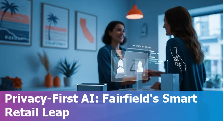 Retail staff using AI dashboards to optimize inventory at a Fairfield, California store
