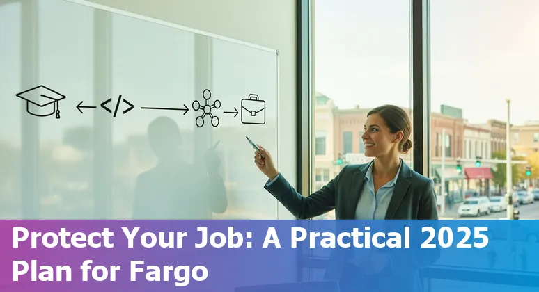 Fargo, North Dakota finance professional using AI tools on a laptop — 2025 guide