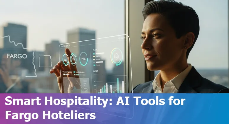 Hotel staff using AI dashboard in Fargo, ND hotel — AI hospitality tools and local North Dakota context