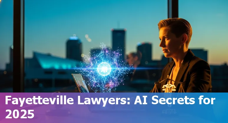 Lawyer using AI tools on a laptop in Fayetteville, Arkansas — ethical rules, tools, and checklist for 2025