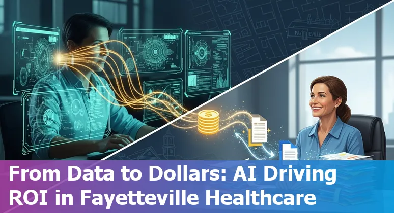 Healthcare staff using AI tools in a Fayetteville, North Carolina hospital to improve efficiency and reduce costs