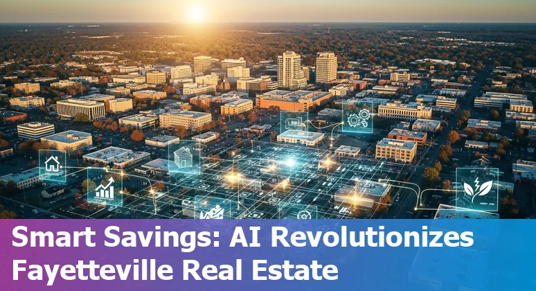 AI-powered virtual tour showing a Fayetteville, North Carolina home with virtual staging and energy-efficient systems.