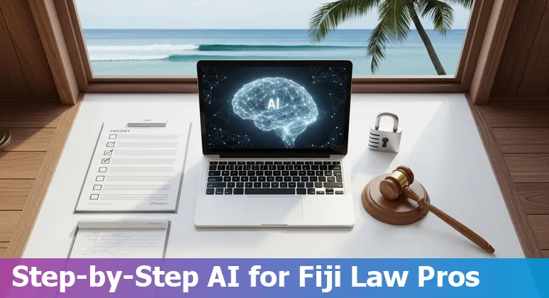 Legal professional using AI tools in an office in Suva, Fiji — 2025 guide