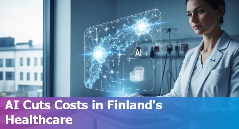 Healthcare professionals using an AI dashboard in Finland to improve efficiency and cut costs