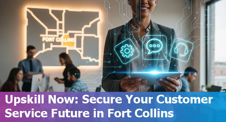 Customer service representative using AI tools in Fort Collins, Colorado office in 2025