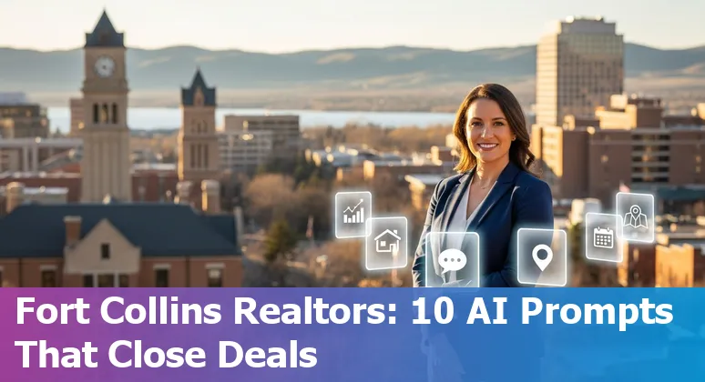 Agent using AI-generated MLS description for a Fort Collins home near Old Town with Horsetooth Reservoir in background