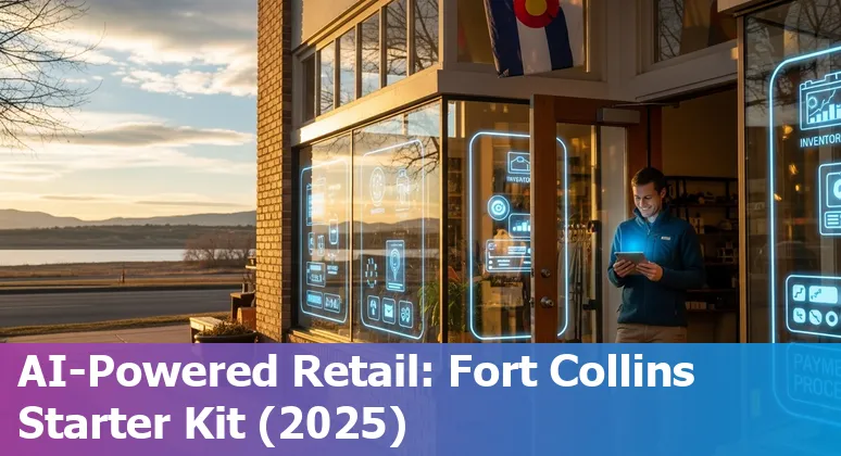 Retail store using AI tools in Fort Collins, Colorado in 2025 — cashierless checkout and inventory robots.