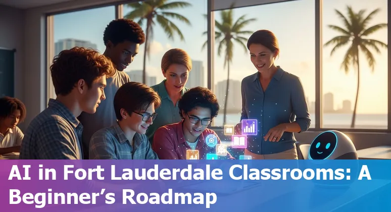 Students and educators using AI tools in a Fort Lauderdale, Florida classroom in 2025