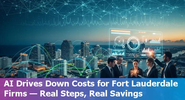Fort Lauderdale, Florida financial services team using AI tools to cut costs and improve efficiency in Florida, US