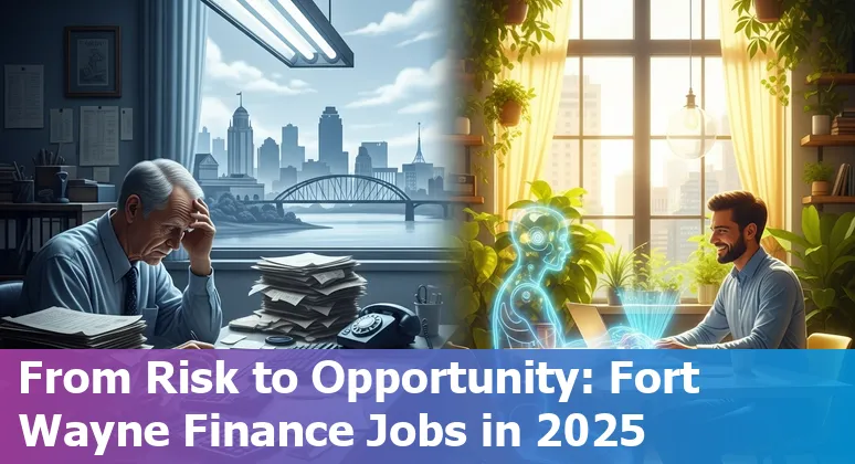 Finance professional using AI tools in Fort Wayne, Indiana office — planning reskilling and automation in 2025