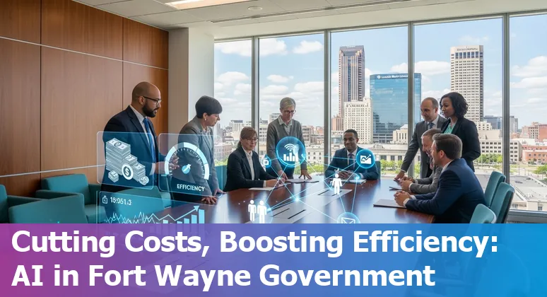 Fort Wayne, Indiana government office using AI tools to improve efficiency and cut costs in Indiana.
