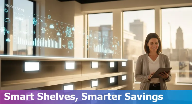 Retail store using AI tools in Fort Wayne, Indiana to cut costs and improve efficiency, Indiana, US.
