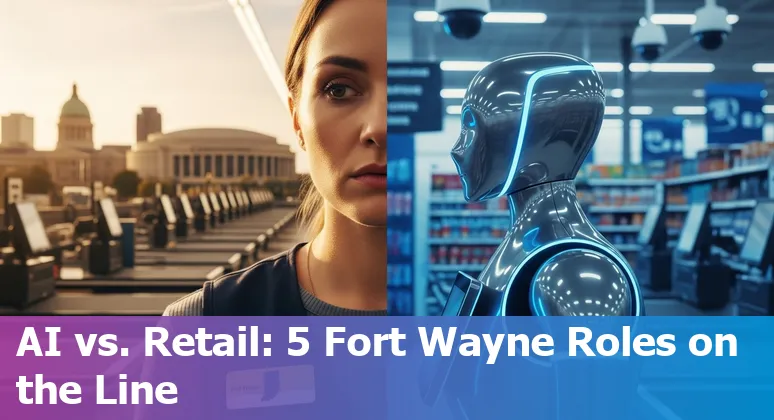 Fort Wayne retail worker learning AI tools with store shelves in the background