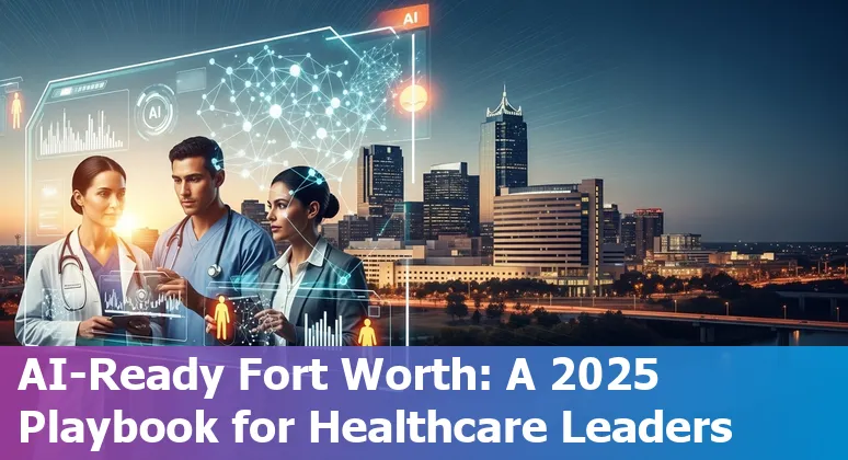Healthcare AI strategy meeting in Fort Worth, Texas with clinicians and IT planning AI deployment
