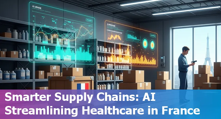 AI-driven hospital dashboard showing efficiency gains for healthcare companies in France