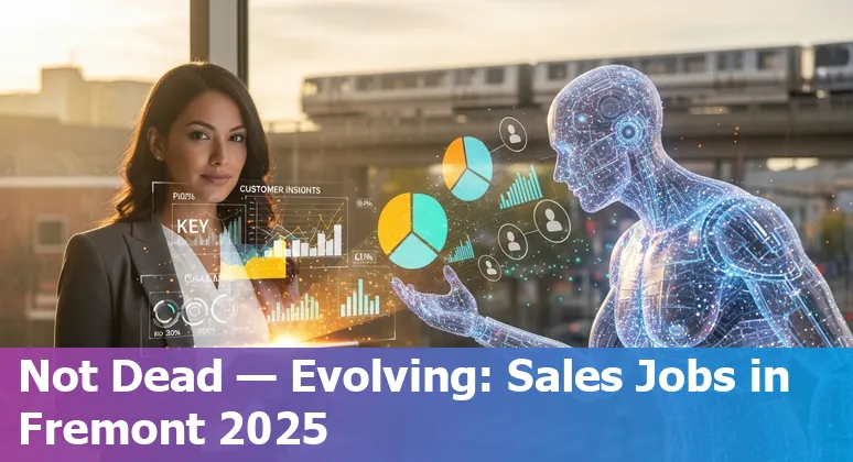 Sales rep working with AI tools in Fremont, California skyline, 2025 picture