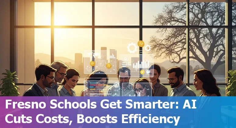 AI tools helping education companies in Fresno, California cut costs and improve efficiency — teachers and administrators using AI in California.