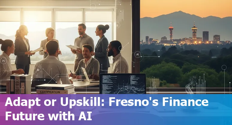 Finance professionals using AI tools in Fresno, California office, 2025