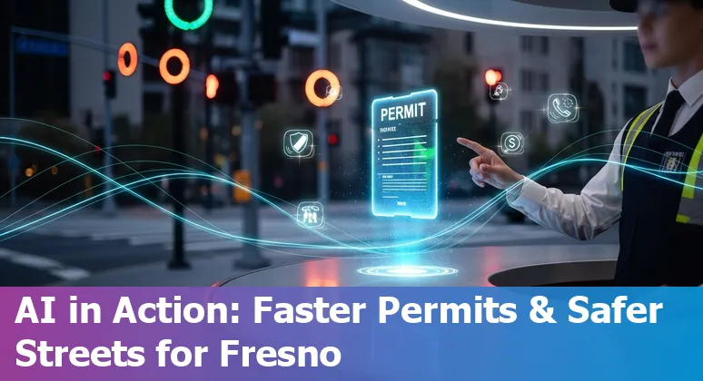 AI assisting Fresno, California government workers with traffic data, call center support, and permit processing