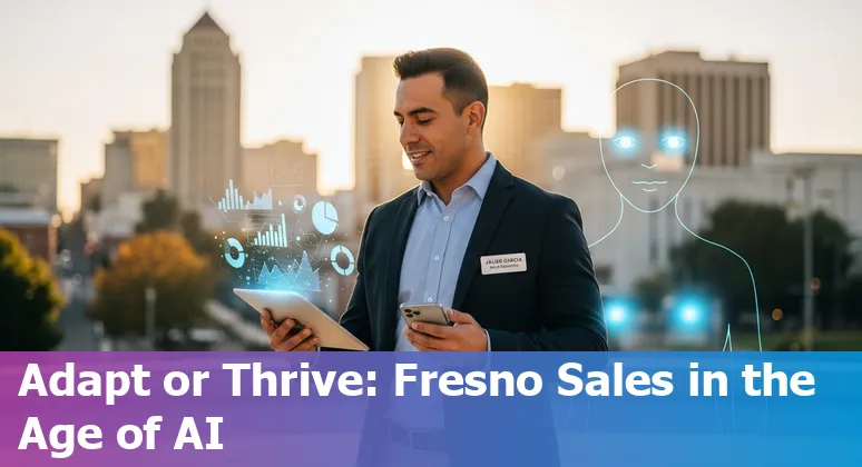 Sales team in Fresno, California, US discussing AI tools and strategy for 2025