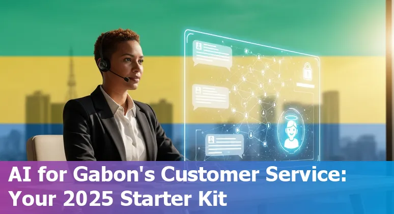 Customer service team using AI dashboard in Gabon in 2025