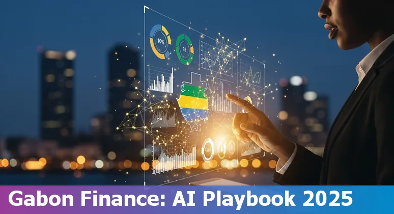 Finance professional using AI dashboard in Libreville, Gabon — AI tools, compliance and roadmap for Gabon finance in 2025