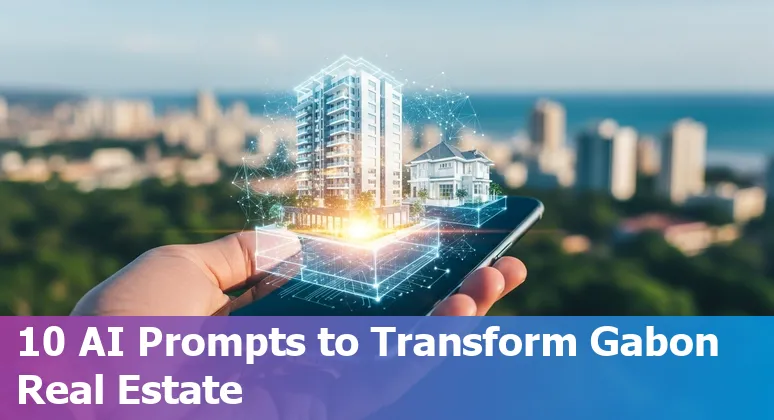 Agent using AI tools to create listings and virtual staging for real estate in Libreville, Gabon