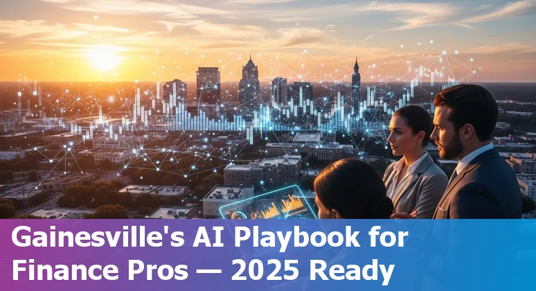 Finance professional using AI tools at the University of Florida, Gainesville, Florida campus
