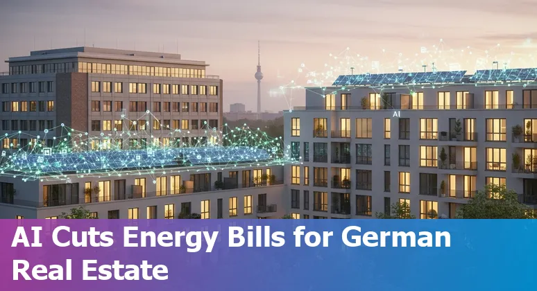 AI-powered smart building dashboard and digital twin in Germany showing energy optimisation and efficiency gains