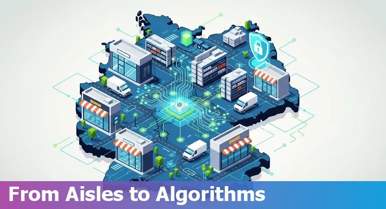 Shop floor with AI tools and retail robots in Germany — 2025 retail AI scene