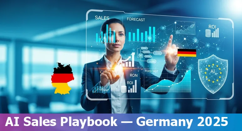Illustration of AI sales tools and playbooks for sales professionals in Germany, 2025