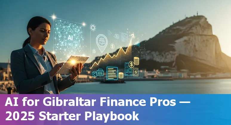 Finance professional using AI dashboard in Gibraltar, 2025