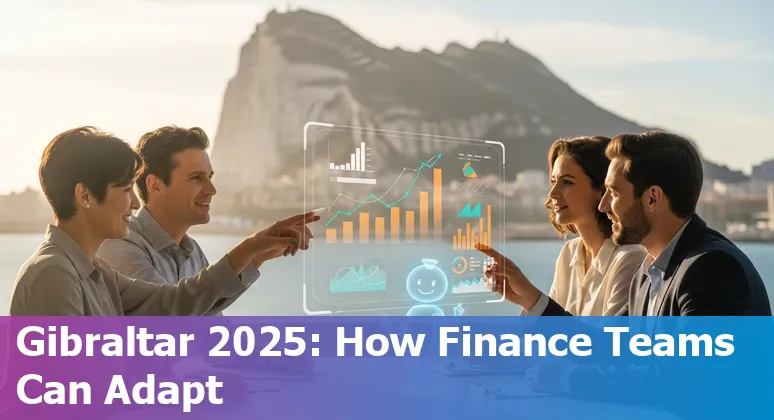 Finance team using AI tools in Gibraltar office, 2025