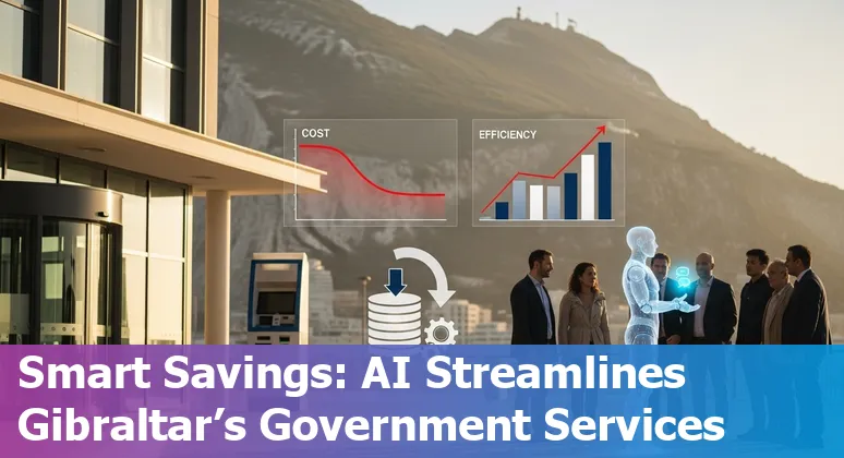 Government staff using an AI dashboard to improve services in Gibraltar